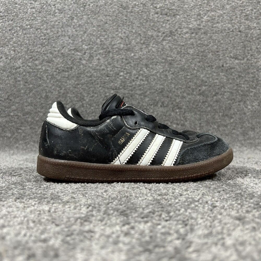 Adidas Samba 036516 Kids Sz 13K Black Indoor Classic Athletic Soccer Shoes Used
